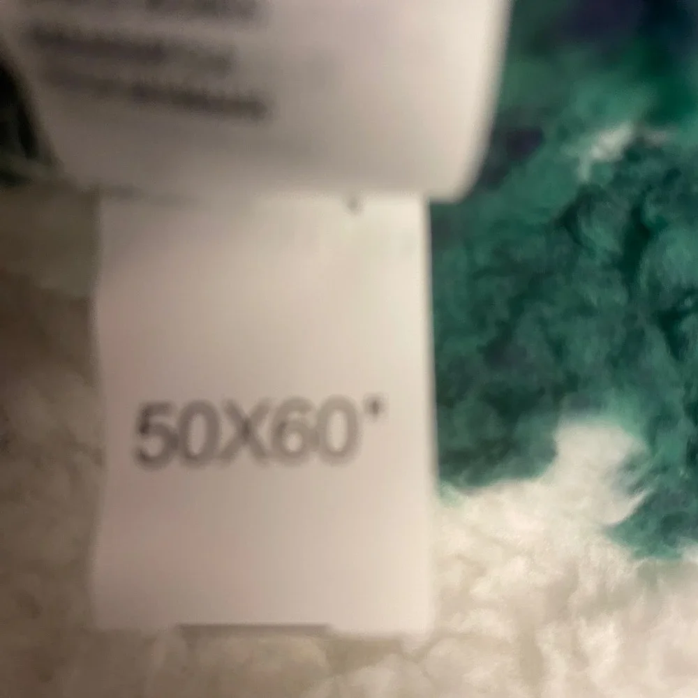 American Eagle Throw Blanket 50x60 Green Buffalo Plaid Sherpa Fleece Mountain